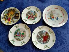5 assiettes de Noël dont 4 en Royal Doulton