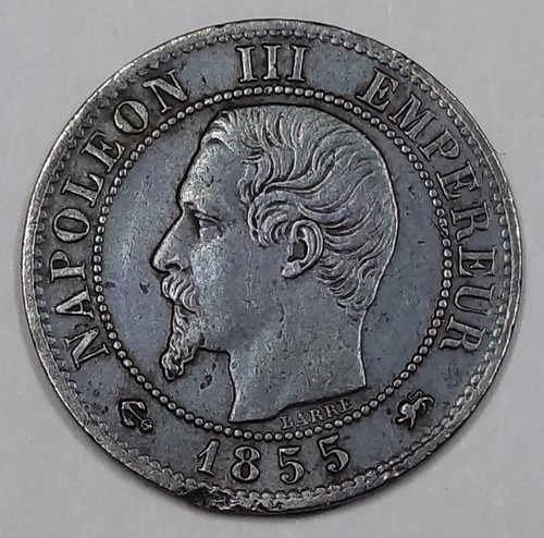 Rare centime 1855 d - r1,,