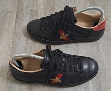 Authentique Baskets Cuir Noir Gucci  EU 36 US 4 UK 2 