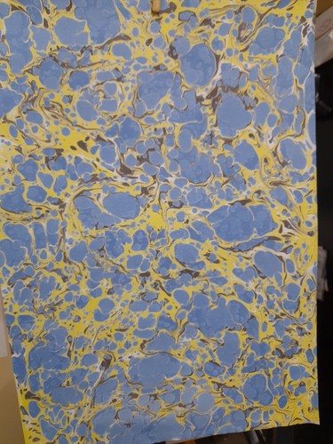 Papier marbré cuve de - papier,