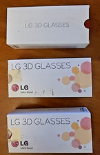 Trois paires de Lunettes 3 D LG GLASSES.AG-S 100