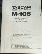 Tascam m106 manual - m106,