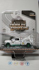 Greenlight Dually Drivers 2018 Ram 3500 Dually Wrecker Chase Green Wheels (C5)