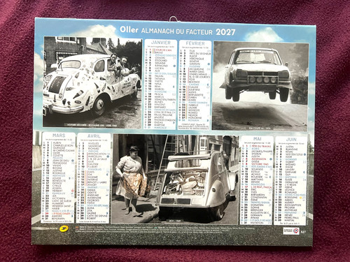 Calendrier poste facteur - calendrier,