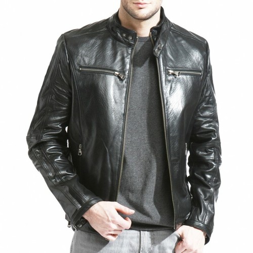 Blouson motard homme cuir - , de