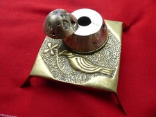 Encrier en laiton 14 18 Artisanal De Tranchée Travail De Poilu WW1