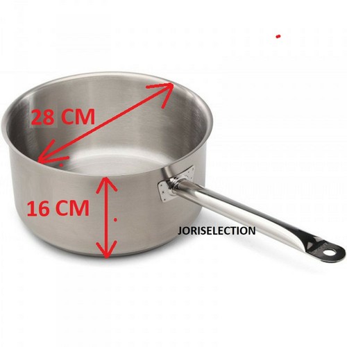Casserole inox 28 cm - inox,