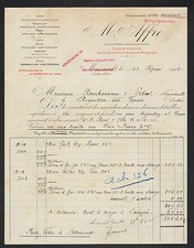 MEURSAULT / GEVREY-CHAMBERTIN (21) DISTILLERIE / ALCOOL "M. AFFRE" en 1915