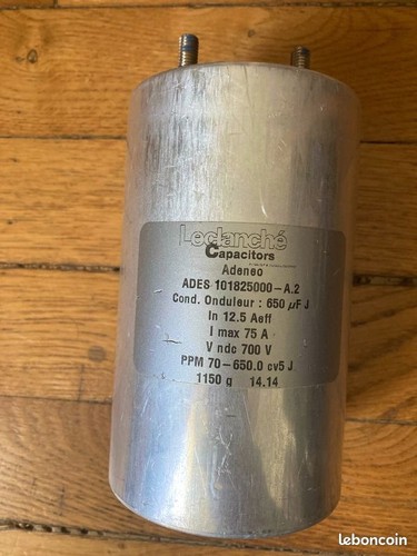 Condensateur leclanché 650uf - condensateur,