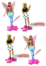 4 Figurines Poupées Barbie