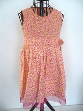 robe ♥ LITTLE WILLOW BLOSSOM ♥  3 / 4  ans fleurie rose jaune saumon  100% coton