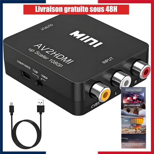 Convertisseur rca vers hdmi - convertisseur,