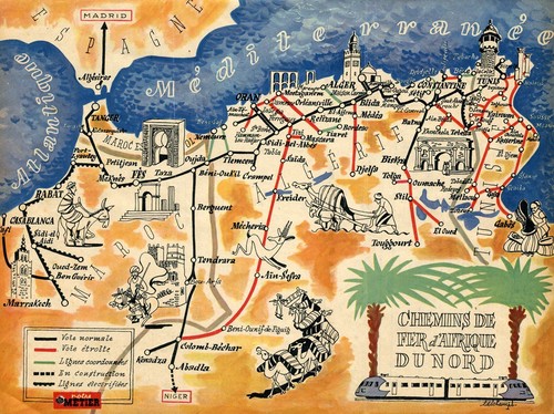 Affiche poster chemins fer - poster, de