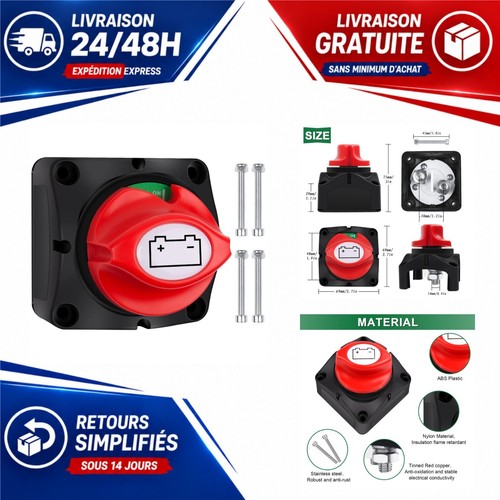Coupe circuit batterie - coupe-circuit,