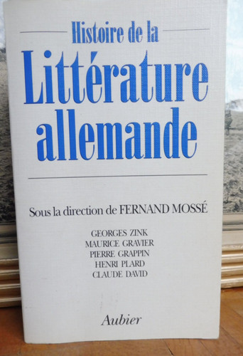 Histoire littérature - de, la
