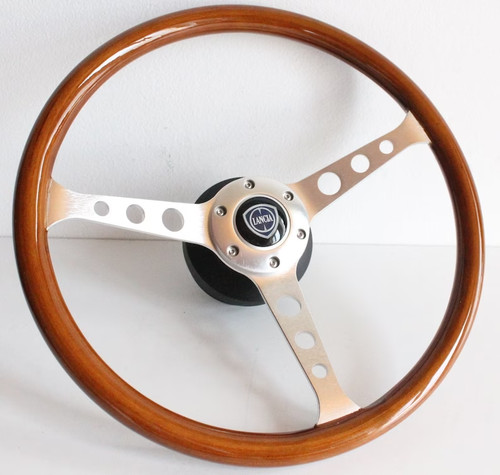 Volant bois chromé compatible