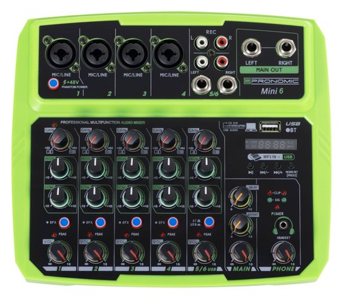 Table mixage canaux - 6, usb