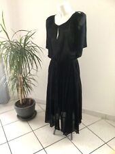 Très jolie robe noire longue "LA CHAUMIÈRE AUX TRICOTS" Taille 2