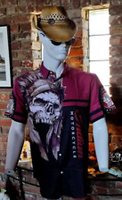 CHEMISE shirt INDIAN MOTORCYCLE CRANE  COUNTRY TAILLE L UNISEXE SKULL ROCKABILLY