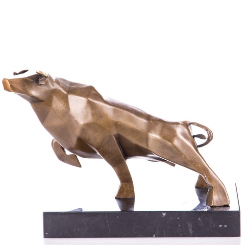 Sculpture taureau bronze - taureau,