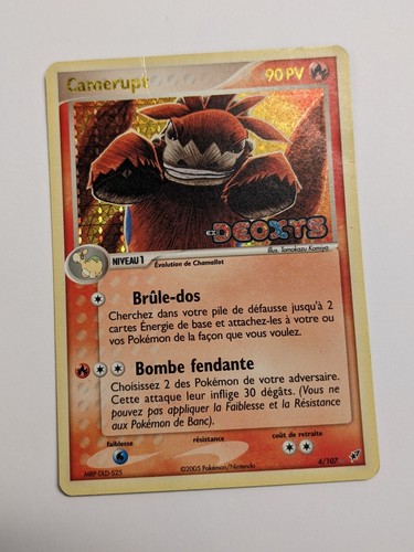 Carte pokémon camerupt - pokémon, "