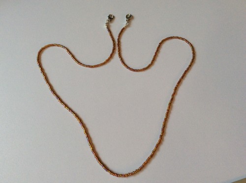 Handcrafted face mask chain - face,