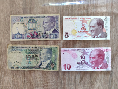 Lot billets turquie - billets,