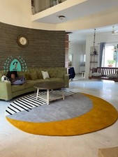 Tapis rond couleur - rond,