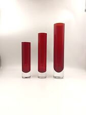 Lot 3 Vases Rouleaux Vintage