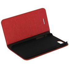 Etui à Clapet Cuir Rouge
