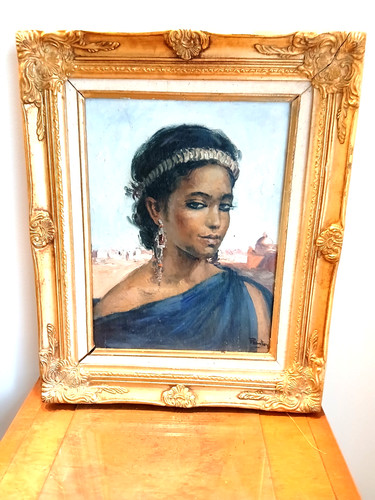 Peinture huile sur panneau - peinture,