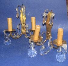 Ancienne paire d'appliques