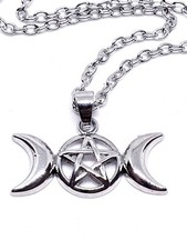 Collier pendentif triple phase