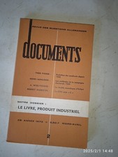 Documents. Revue des questions allemandes. 25e année. N° 2. 1970.
