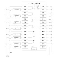 Carte de commande PLC FX1N20MR