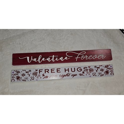 Valentines day wood block - valentines,