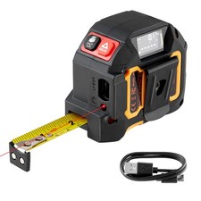 VEVOR Mètre Ruban Laser Rechargeable Magnétique 2 en 1 135 pi 41 m 16 pi 4,9 m