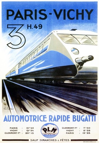Affiche poster train sncf - affiche,