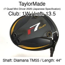 TaylorMade r7 Quad Mini Driver