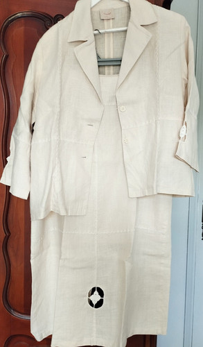 Ensemble veste jupe - crème, t