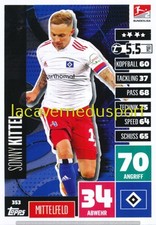 353 SONNY KITTEL # HAMBURGER SV TOPPS BUNDESLIGA 2020 2021 MATCH ATTAX