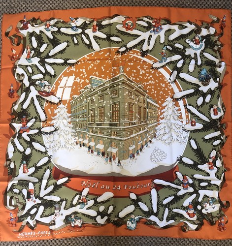 Foulard hermès rare noël - hermès,