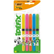Bic Asterix idéfix x6 Surligneur Grip BIC, école, bureau ,asterix obelix P7