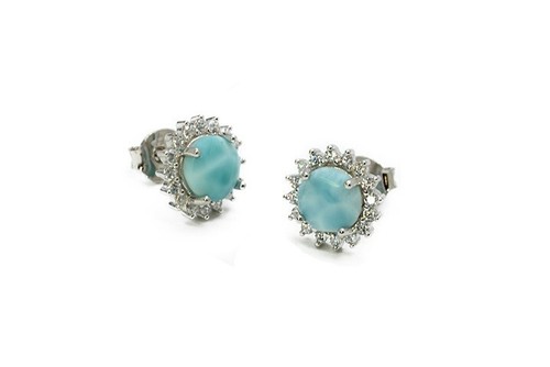 Larimar stud post - 5, mm