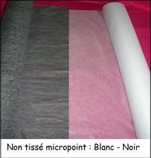 NON TISSE viseline Blanc noir