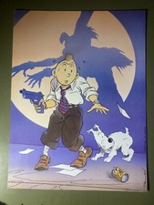 Affiche Tintin Hommage à