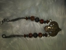 ethnic sterling stone necklace