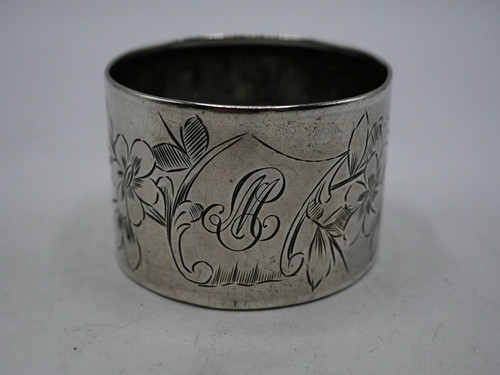 Beau rond serviette argent - rond, de