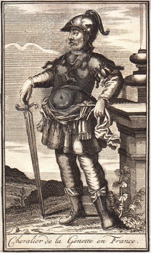 Gravure xviiie chevalier - xviiie, l'