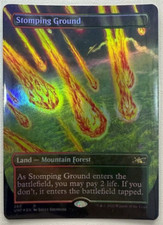 mtg magic stomping ground FOIL extended borderless unfinity ENGLISH terrain de